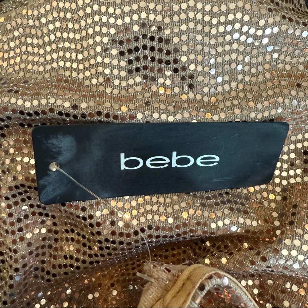 NWT bebe Shift Disco Dot Mini Dress - Picture 5 of 10